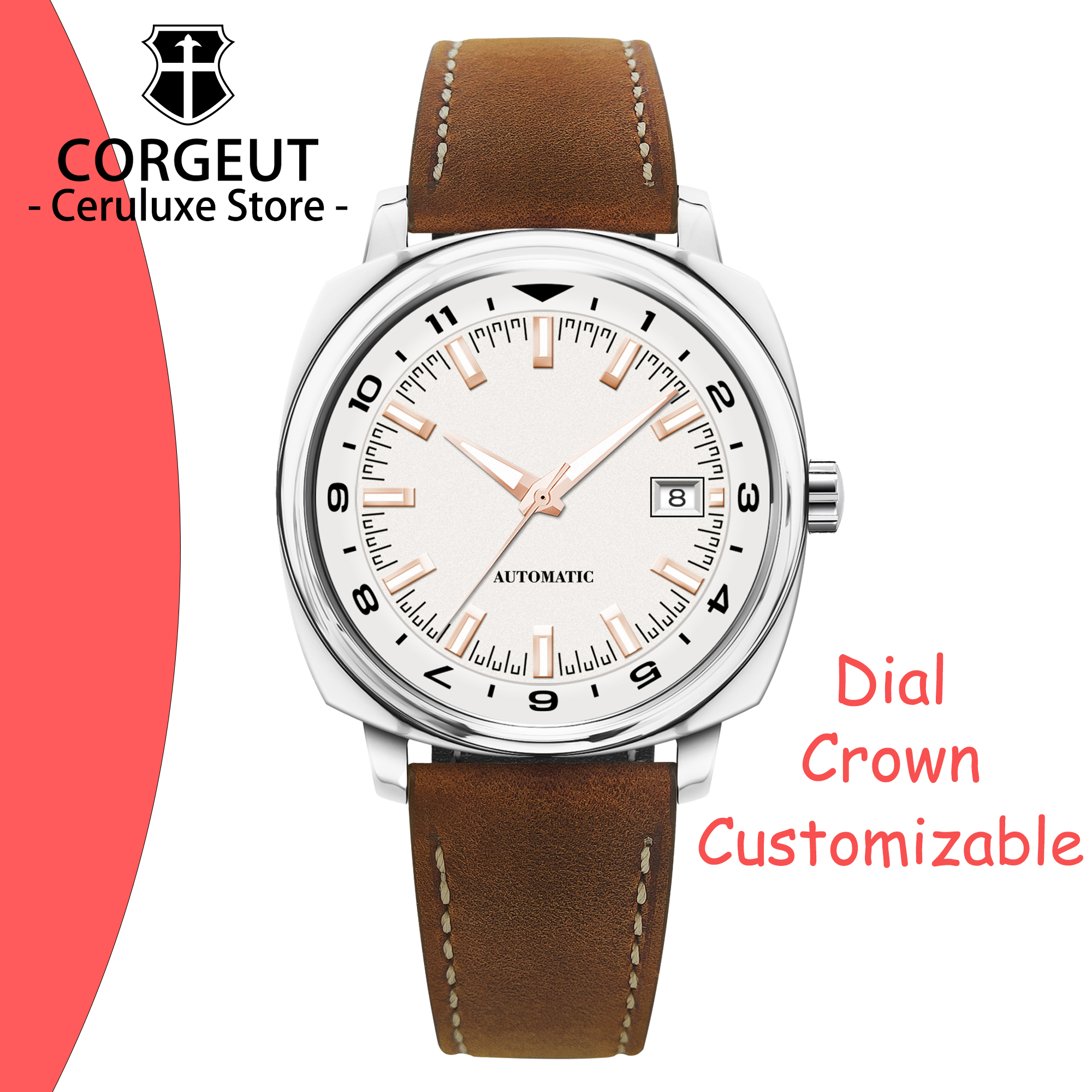 Relógios CUSTOM 42MM em aço in - Paper Weight Crystal review and price